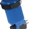 Pushbutton switch, blue, unlit , 3 A/250 V, mounting Ø 27.5 mm, BUTTON-BLUE