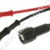 7060-MI-50-100-SW Kabel koncentryczny 1,0m, wtyk BNC+2x wtyk prosty 4mm, czarny, ELECTRO-PJP, 7060MI50100SW