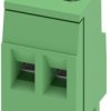 PCB terminal, 2 pole, pitch 5.08 mm, AWG 26-14, 24 A, screw connection, green, 1730395
