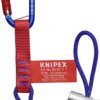 KNIPEX 00 50 13 T BK pętle adaptera z karabińczykiem stałym do zabezpieczenia narzędzi przed upadkiem 186 mm Knipex 00 5