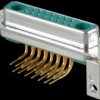 3017W2SAU99G20X D-SUB coax jack, mixed assembly, PCB-mounting, angled