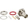 BNC panel socket 50 Ω, RG-161, RG-179, RG-187, Belden 9221, crimp connection, straight, 031-245-RFX