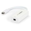 StarTech.com CDP2MDP USB-C to Mini DisplayPort Adapter - 4K 60Hz - White - USB
