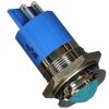 Signal light, 24 V (DC), blue, 120 mcd, Mounting Ø 22 mm, pitch 1.25 mm, LED number: 1, Q22P1CXXB24E