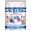 SCRUBS 042270 Hand Wipes 72 pieces cleans tough dirt dual texture no water