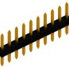 Pin header, 10 pole, pitch 2 mm, straight, black, 10062086