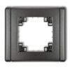 Kompletna Ramka Uniwersalna Pojedyncza Grafitowy 11Fr-1