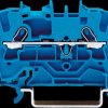 2001-1204 2-conductor feed-through terminal, 18 A 0.25 - 1.5 mm² blue