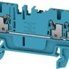 Through terminal block, push-in connection, 1.5 mm², 17.5 A, 6 kV, blue, 2674640000
