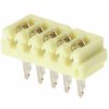 Pin header, 5 pole, pitch 2 mm, angled, yellow, 2-173983-5