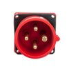 Wtyczka tablicowa 16A 4P 400V czerwona IP44 614-6f3