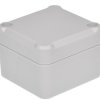 ABS enclosure, (L x W x H) 63.15 x 57.1 x 36.65 mm, light gray, IP65, 4U63060604017