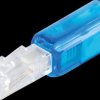 BS71216-B Twist-Stop, narrow version, blue-transparent