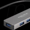 63173 USB 3.0 Hub 4 Port, USB-C to 4x USB-A, 20 cm