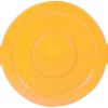 Pokrywa kosza, średnica: 565mm, Żółty, PE, do uzytku z: Pojemnik 2632, Brute