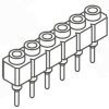 Samtec Gniazdo PCB SS 6 -pinowe 1-rzędowe raster: 2.54 mm Otwór przelotowy Płytka-płytka Lutowie Prosty
