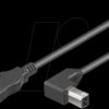 ICOC-U-AB-005-ANG USB 2.0 Cable Type A male > Type B male 90° angled, 0.5m