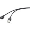 Renkforce RF-4598342 USB 2.0 cable USB-A to Micro-B 1m Black