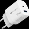 X-PS121 USB-Ladegerät, 33 W, GaN, PD, 1x USB-C, 1x USB-A, weiß