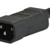Gniazdo zasilające IEC320 C14 złącze komputerowe (męskie) 2P+Z 230V 10A na kabel do 8,0mm