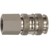 Quick-release coupling, L 66 mm, 35 bar, brass, nickel-plated, for hose, 141558