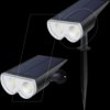 GL034B LED solar light, garden light, ground spike, black, IP65, 3000 K