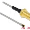 90402 Antenna Cable SMA jack bulkhead to MHF® 4L plug 1.37 20 cm