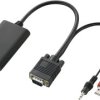 Audio/Video adapter [HDMI - VGA, Jack] 1920 x 1080 Pixel SpeaKa Professional SP-HD/VK