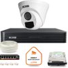 Zestaw monitoringu IP BCS Basic 1x Kamera BCS-B-EIP15FR3(2.0) Rejestrator z dyskiem 1TB