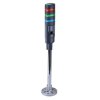 LD6A-3PZQB-RGS Red/Green/Blue Stack Light LED Tower with Sounder & Flasher Pole Mount 24VAC/DC IDEC