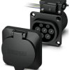 Gniazdo łaujące Phoenix Contact EV-T2M3SO12-4P-B-SET 1164417, Typ 2, 32 A