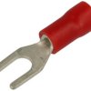 Końcówka; 3,5mm; 0,5÷1,5mm2; widełkowa; izolowany; KWIM3,5R; czerwony; proste; na przewód; cynowane; zaciskany