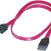 Kabel do dysku twardego SATA Digitus AK-400104-005-R Kabel, [1x złącze żeńskie SATA 7-pin - 1x złącze żeńskie SATA 7-pin