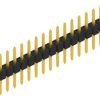 Pin header, 15 pole, pitch 2.54 mm, straight, black, 10046260