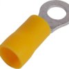 Końcówka kablowa izolowana oczkowa Cu M5 100szt żółta OKY5