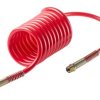 Przewód pneumatyczny spiralny długość 2m średnica zew: 12mm średnica wew: 8mm RS PRO BSPT 3/8 Poliuretan