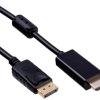 Akyga kabel Złącze DisplayPort, Wtyczka HDMI-A 1.8 m czarny AK-AV-05 Kabel HDMI