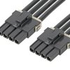 Molex Kabel przewód-płytka 4 216400 Żeńskie 600V Mega-Fit 150 mm 4 Czarny Żeńskie Mega-Fit