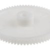 Koło zębate walcowe, moduł: 1, l.zębów: 72, śr. piasty: 18mm, śr. otworu: 8mm, POM