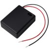 Koszyk na baterie 4xAAA 1,5V - koszyczek z pokrywką i wyłącznikiem