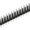 Pin header, 30 pole, pitch 2.54 mm, straight, black, 10058540