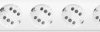 Outlet strip, 6-way, 3 m, 16 A, white, 234202016
