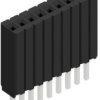 Socket header, 9 pole, pitch 1.27 mm, straight, 10027236