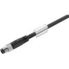 Sensor actuator cable, M8-cable plug, straight to open end, 3 pole, 2 m, PVC, black, 4 A, 1927230200