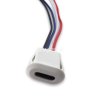 Gniazdo USB-C 4 przew. obudowy na zatrzask biały