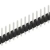 Pin header, 15 pole, pitch 2.54 mm, straight, black, 10046149