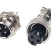 Złącze mini NC/CB 3pin, wtyk+gniazdo na kabel