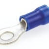 Zacisk oczkowy rozmiar przewodu 2.6mm² Ø , M4 izolowany średnica wew 4.34mm Niebieski TE Connectivity