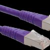 Roline Patchcord Kat.6A S/Ftp (Pimf) Fioletowy 0.3M