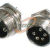 MIKROFONOWY WTYK DO OBUDOWY METALOWY 3PIN PRZYKRĘCANY